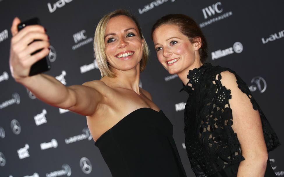 Selfie per Kate Richardson-Walsh ed Helen Richardson-Walsh. Getty